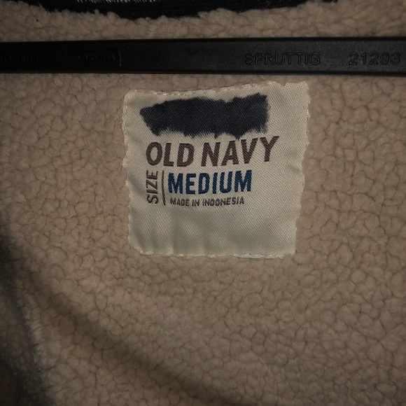 Old Navy “fur” zip up sweater - Picture 4 of 4